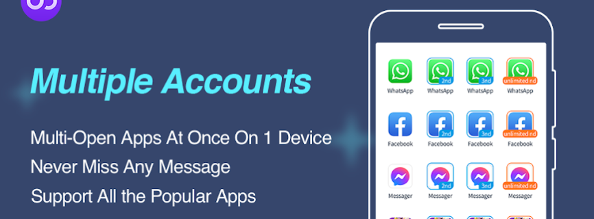 Multiple Accounts: Dual Space v4.6.9 MOD APK [VIP Unlocked]